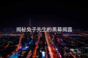 揭秘兔子先生的黑幕揭露