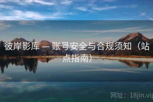 彼岸影库 — 账号安全与合规须知（站点指南）