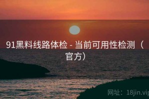 91黑料线路体检 - 当前可用性检测（官方）