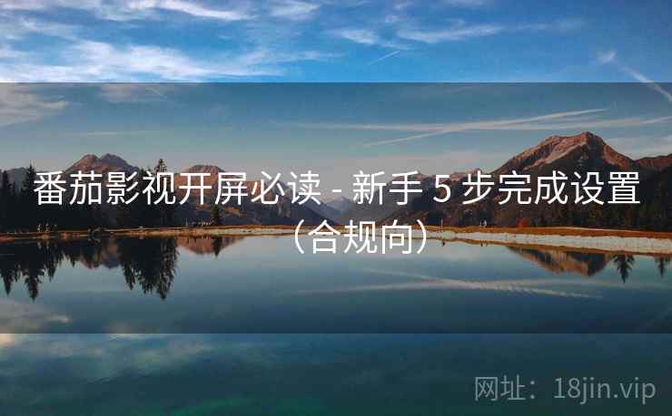番茄影视开屏必读 - 新手 5 步完成设置（合规向）