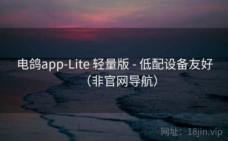 电鸽app-Lite 轻量版 - 低配设备友好（非官网导航）