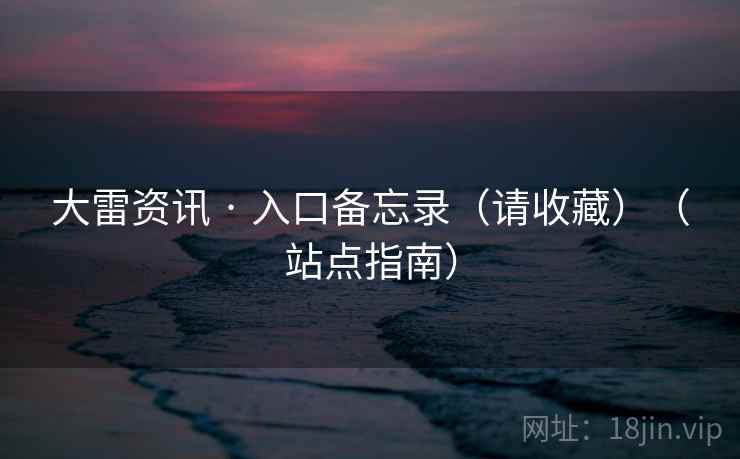 大雷资讯 · 入口备忘录（请收藏）（站点指南）